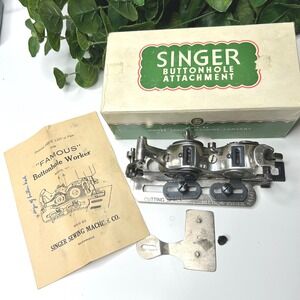Singer Buttonhole‎ Attachment Sewing Machine Part Vintage with Box 36941